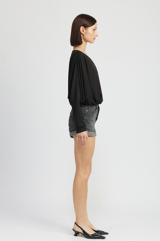 EMORY PARK Dolman twist-front Top