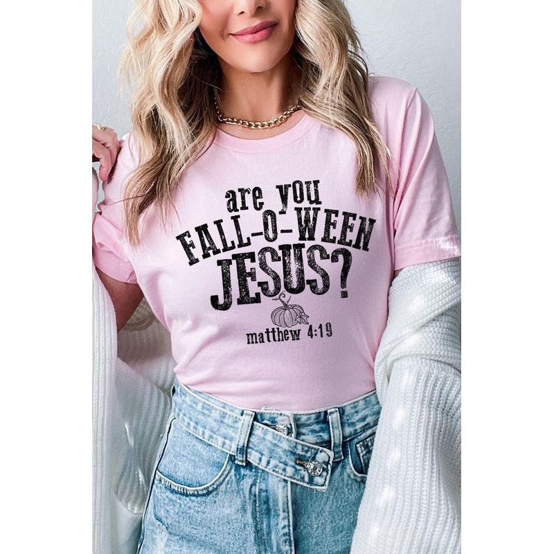 COLOR BEAR " Are you Fall-O-Ween Jesus" Christian Halloween Graphic Shirt