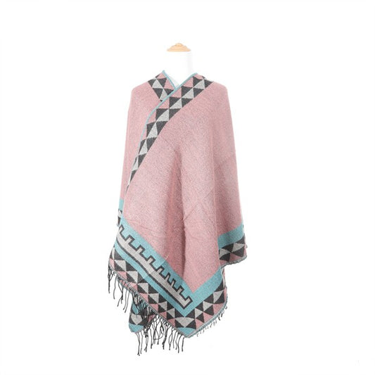 BELLA CHIC Vintage Tribal Poncho