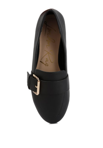 RAG & Co. Saskia Pin Buckle Detail Loafers