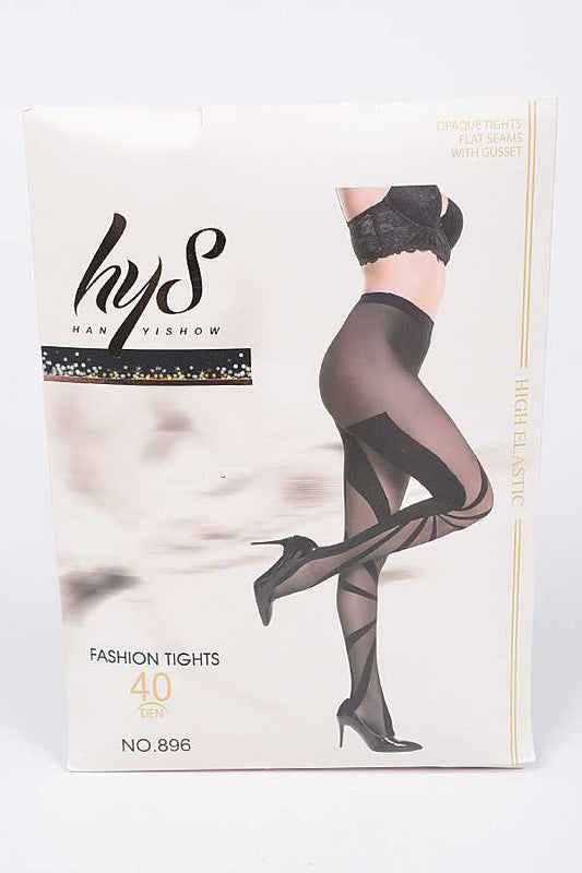 LA JEWELRY Geometric Designed Premium Tights