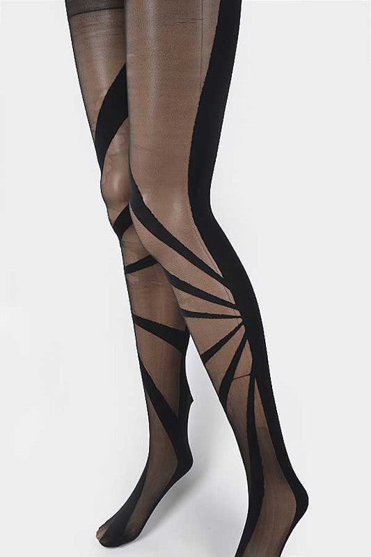 LA JEWELRY Geometric Designed Premium Tights