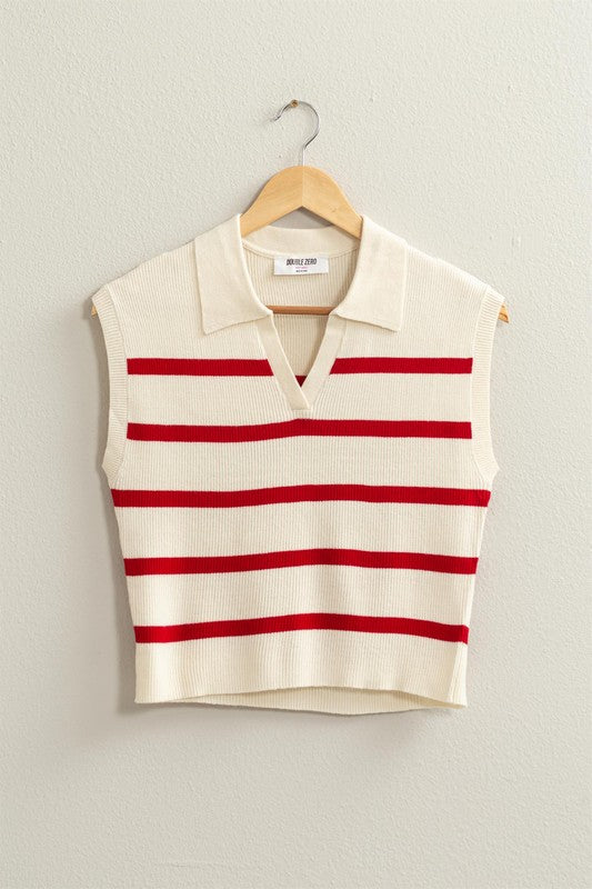 HYFVE Striped Polo Vest