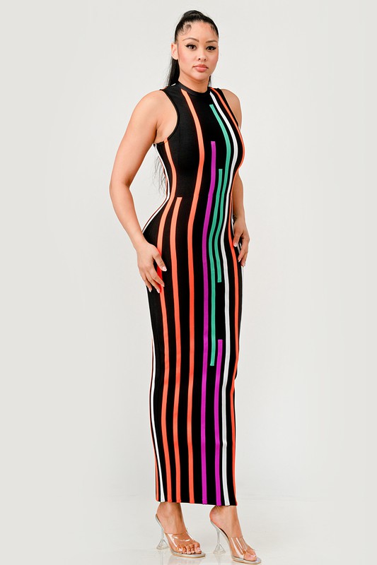 ATHINA Sunset Boulevard Maxi Bodycon Dress