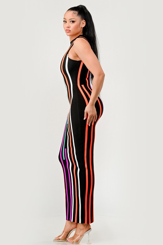 ATHINA Sunset Boulevard Maxi Bodycon Dress