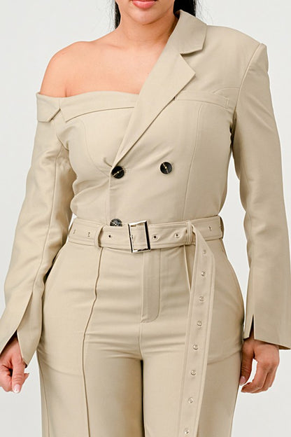 ATHINA Savannah Elegance Trench Jumpsuit