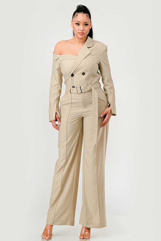 ATHINA Savannah Elegance Trench Jumpsuit