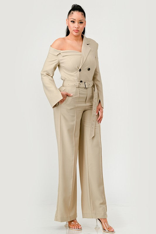 ATHINA Savannah Elegance Trench Jumpsuit