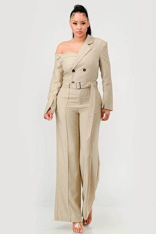 ATHINA Savannah Elegance Trench Jumpsuit