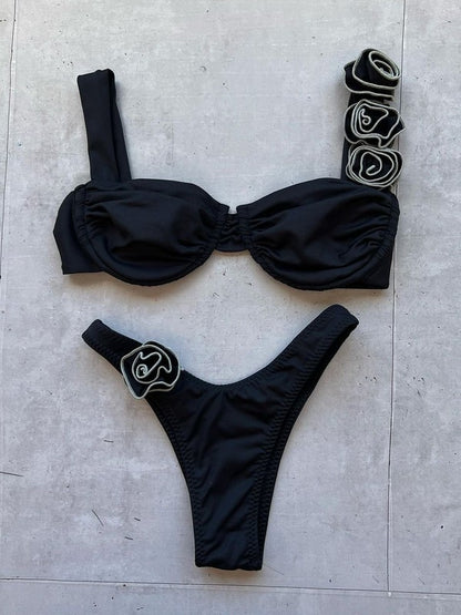 MISS SPARKLING Two Piece Rose Bikini