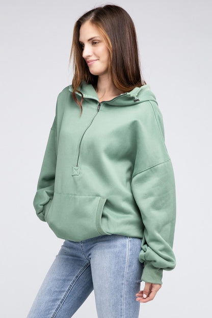 BIBI Stitch Detailed Elastic Hem Hoodie Sweatshirt