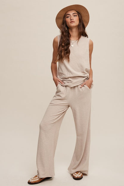 LISTICLE Soft Knit Tank and Sweatpant Set