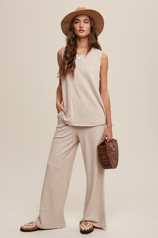 LISTICLE Soft Knit Tank and Sweatpant Set