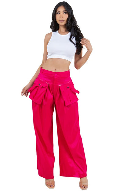 BY CLAUDE Women Fashion Palazzo Cargo Pants