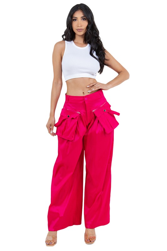 BY CLAUDE Women Fashion Palazzo Cargo Pants