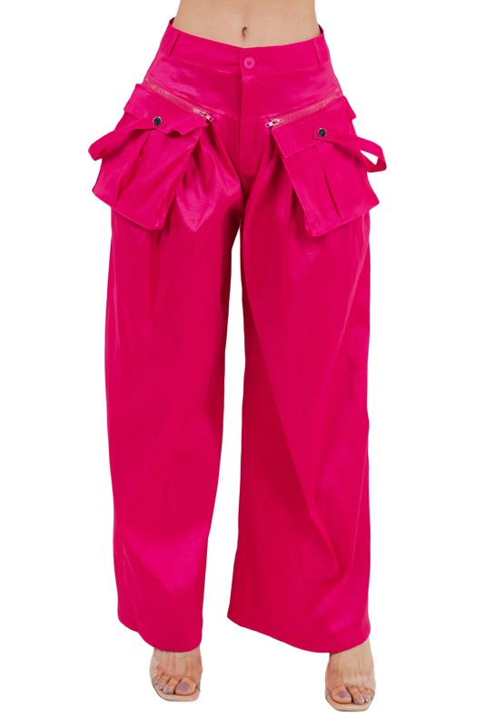 BY CLAUDE Women Fashion Palazzo Cargo Pants