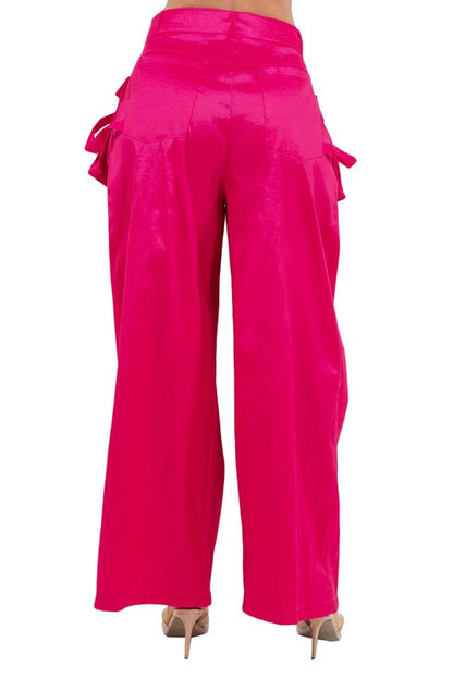 BY CLAUDE Women Fashion Palazzo Cargo Pants