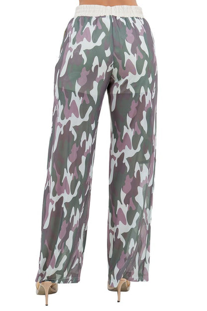 BY CLAUDE Fashion Lightweight Camouflage Cargo Pants