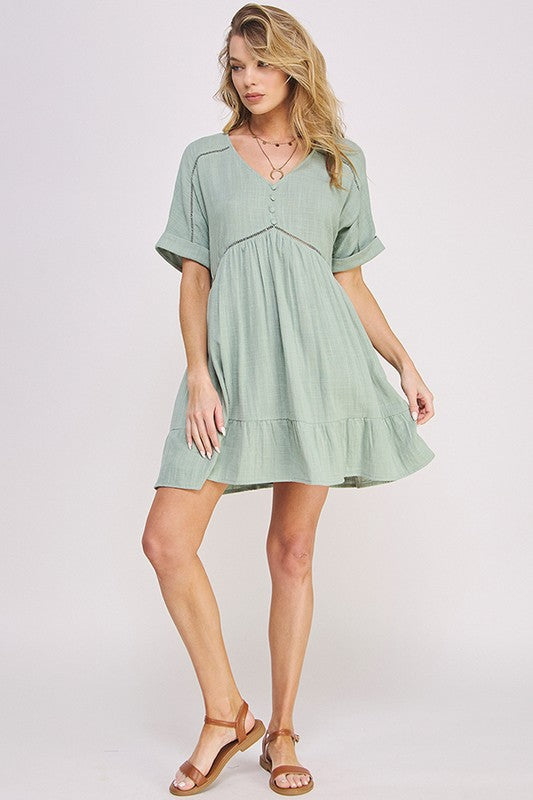 JADE by JANE Casual Textured Short Sleeves Nimi Dress T