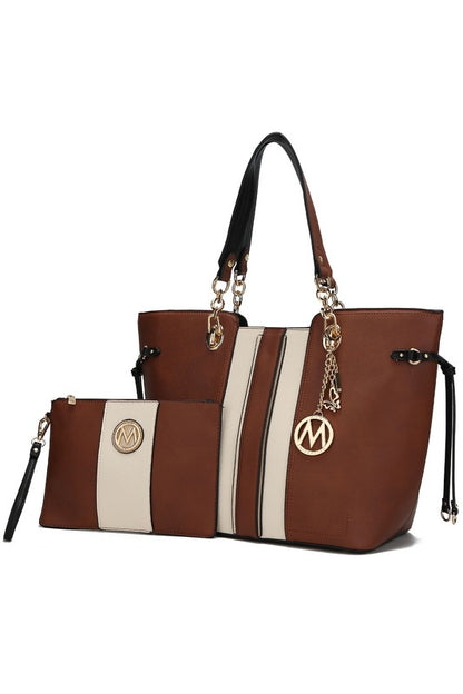 MKF Holland Tote Bag with Wristlet by Mia k