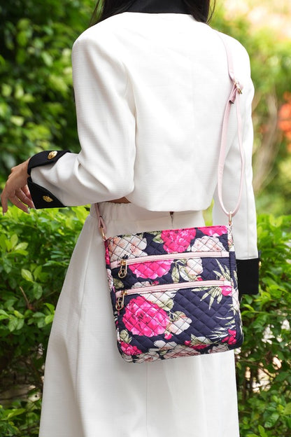 MKF Collection Lainey Botanical Pattern Crossbody