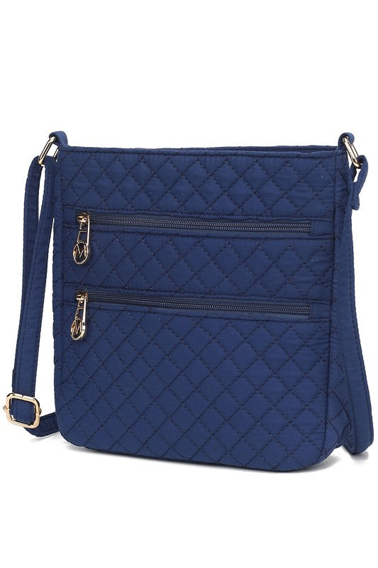 MKF Collection Solid Quilted Cotton Crossbody