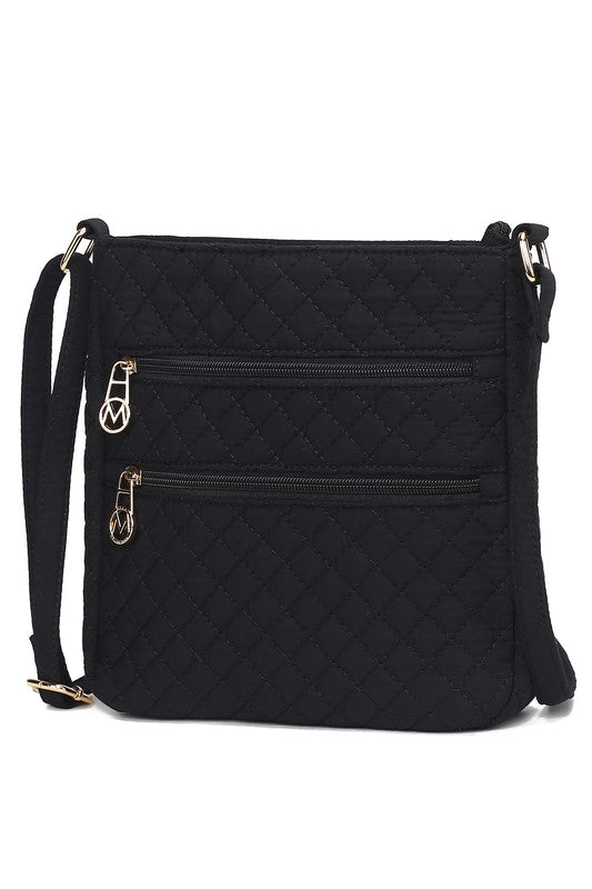 MKF Collection Solid Quilted Cotton Crossbody