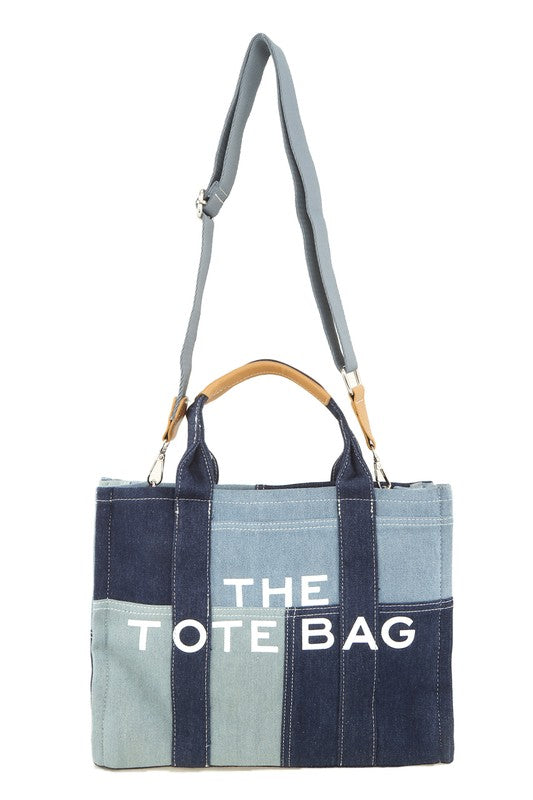 ICCO "The Tote" Denim Crossbody Bag