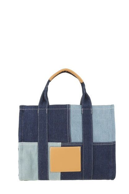 ICCO "The Tote" Denim Crossbody Bag