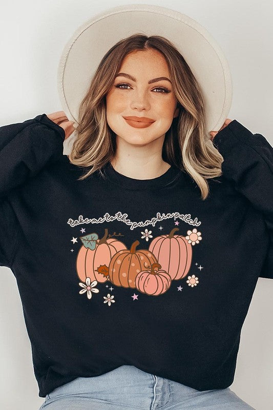 COLOR BEAR "Take Me to the Pumpkin Patch" Autumn Graphic Sweatshirts