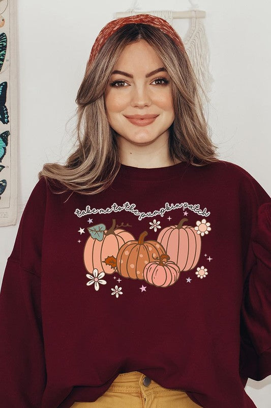 COLOR BEAR "Take Me to the Pumpkin Patch" Autumn Graphic Sweatshirts