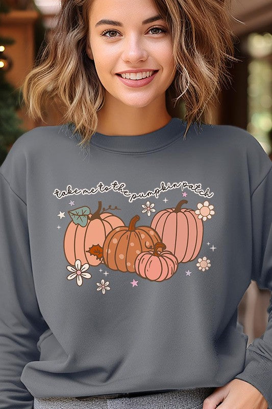 COLOR BEAR "Take Me to the Pumpkin Patch" Autumn Graphic Sweatshirts