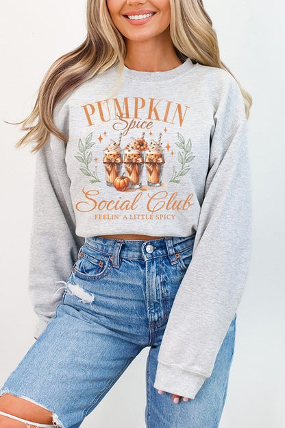 CALI "Fall Pumpkin Spice Social Club" Graphic Sweatshirt