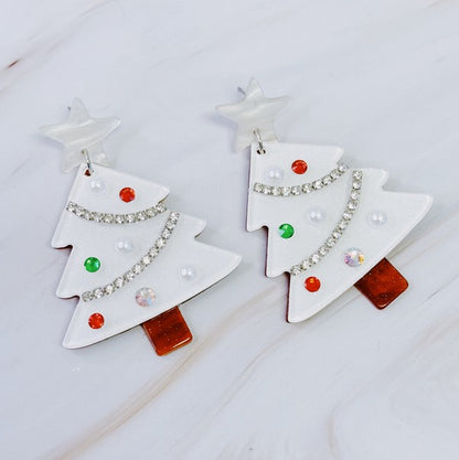 ELLISON & YOUNG Winter Wonderland Christmas Tree Earrings