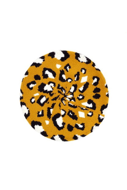 ICCO Leopard Stretchy Beret