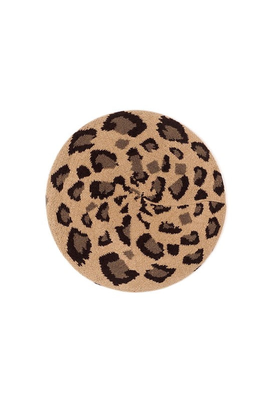 ICCO Leopard Stretchy Beret