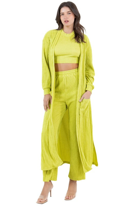 WOMEN FASHION 3 PIECE PANT SET