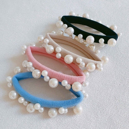 Snowed In Pearls Hair Ties Set Of 4