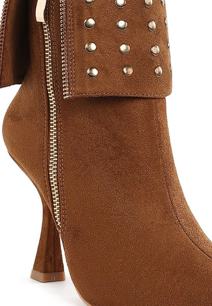 RAG & Co. Piccini Stud Embellished Foldover Boots