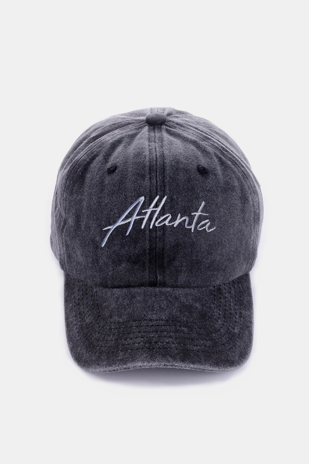 ZENANA Washed ATLANTA Embroidered Baseball Cap