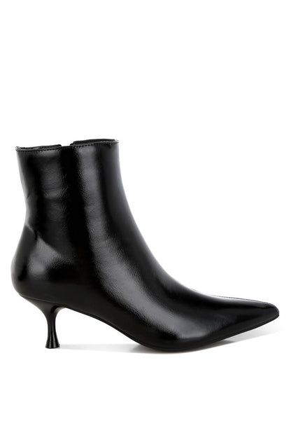 RAG & Co. Thymus Faux Leather Kitten Heel Boots