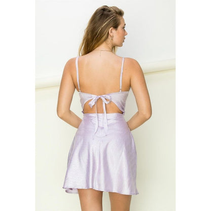 HYFVE CAMI COCKTAIL TIED BACK  MINI DRESS