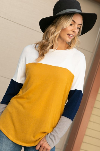 PLUS COLOR BLOCK TOP