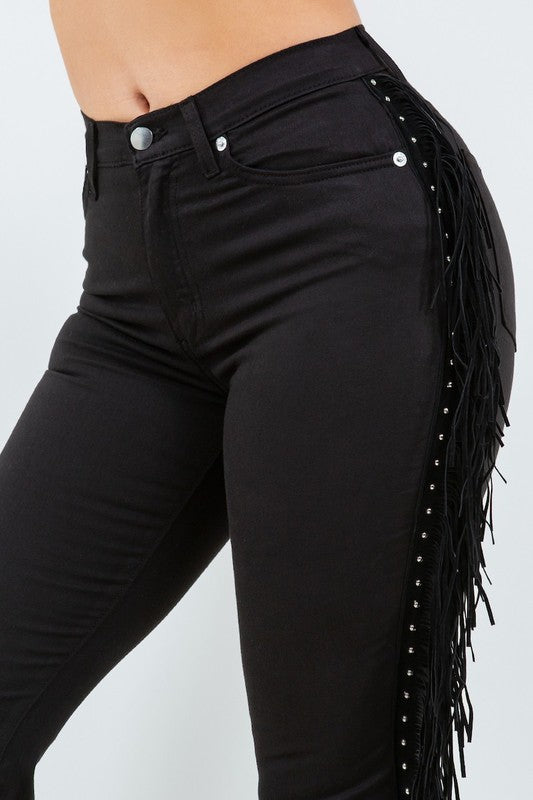 GJG DENIM Black Texas Sun Bell Bottom Jean