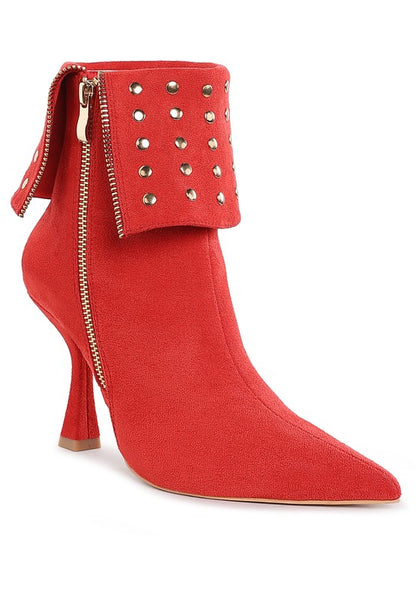 RAG & Co. Piccini Stud Embellished Foldover Boots