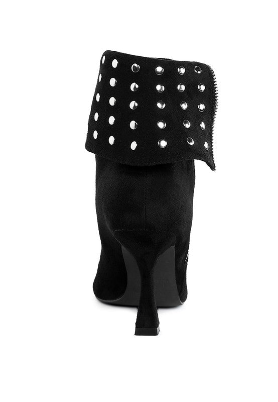 RAG & Co. Piccini Stud Embellished Foldover Boots