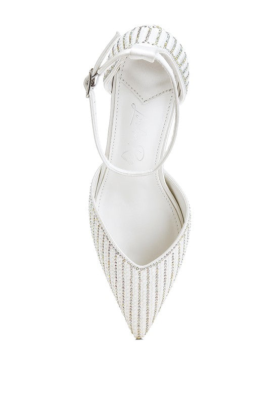 RAG & Co. Formal Wanda Pearls & Sequins Embellished Cocktail Sandals