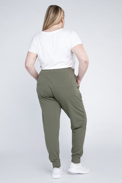 BLUE AGE Plus-Size Jogger Pants