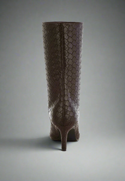 RAG & Co. Mentha Woven Faux Leather Boots