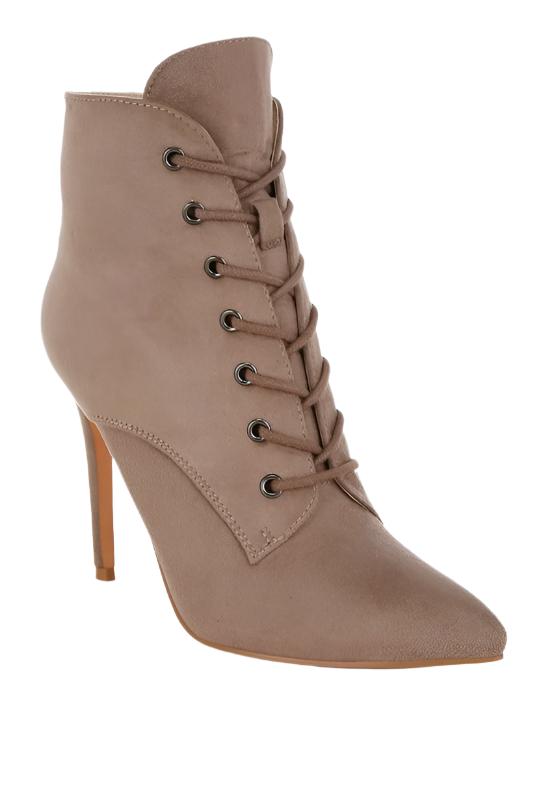 RAG & Co. Agmati Lace Up Stiletto Boots